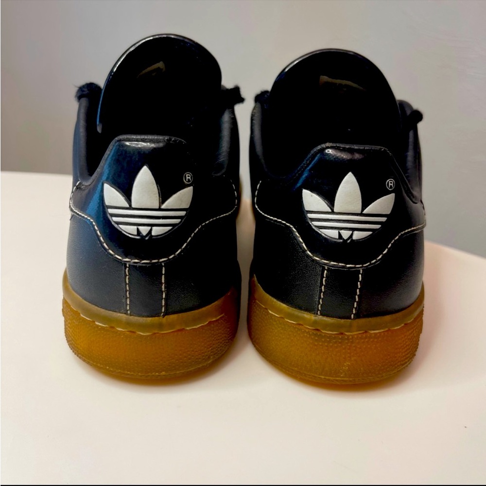Adidas Stan Smith All Black - Gum Bottom Sneakers- Men Size 4.5 - Women Size 6